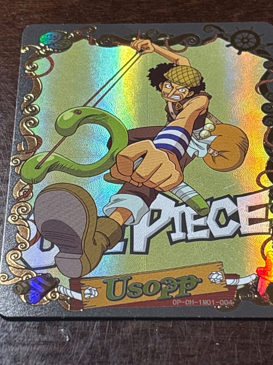 One Piece Usopp Holographic Card | Premium Art Foil | Anime Trading Card