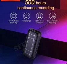 Mini Registratore Micro Spia Ambientale Attivazione Vocale 500 Ore Professionale