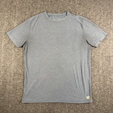 Vuori Shirt Mens Large Gray Heather Short Sleeve Performance Tee Athletic