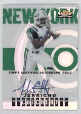 2004 Topps Finest Refractor /199 Jerricho Cotchery #123 Auto 6nz