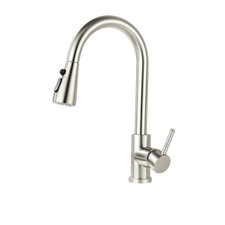 Kitchen Faucet Pull Down Sprayer High Arc Single Handle 1 or 3 Hole Deck Mount