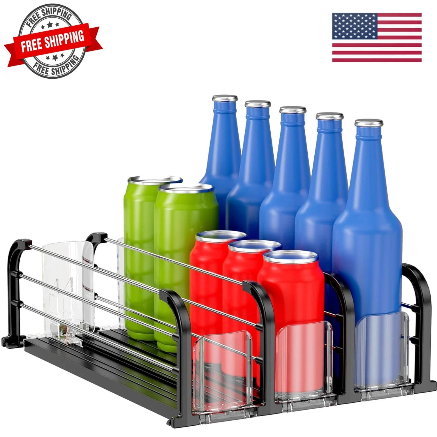 Automatic Drink Organizer for Fridge, Refrigerator Soda Can Dispenser & Bever...
Opens in a new wind