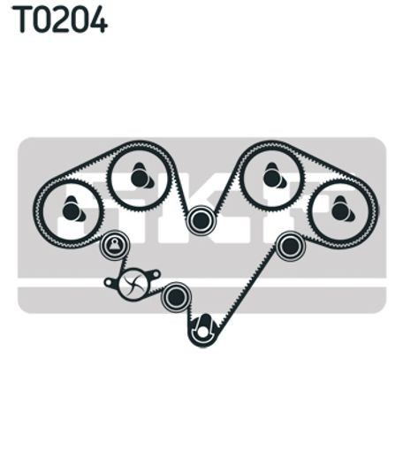 SKF Timing belt kit ALFA ROMEO,LANCIA VKMA 02540 55191536,60603056,60616799 60674528,60813203,60813311,60813312,60603056,60616799,60674528,60813203 - Image 19