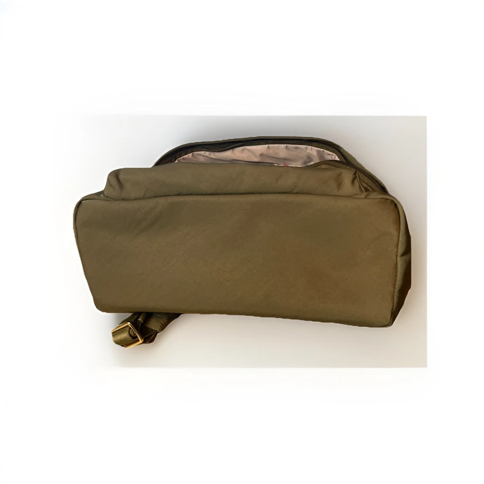 NWT Tumi Voyageur HALSEY 14.5 Nylon & Leather Laptop Backpack - OLIVE GREEN $425 - Image 4 of 4