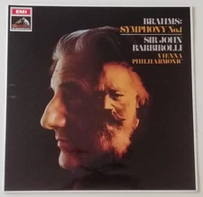 ASD 2401 Brahms SYMPHONY NO 1 Vinyl LP Red Semi Barbirolli Plays NM-/NM Lovely