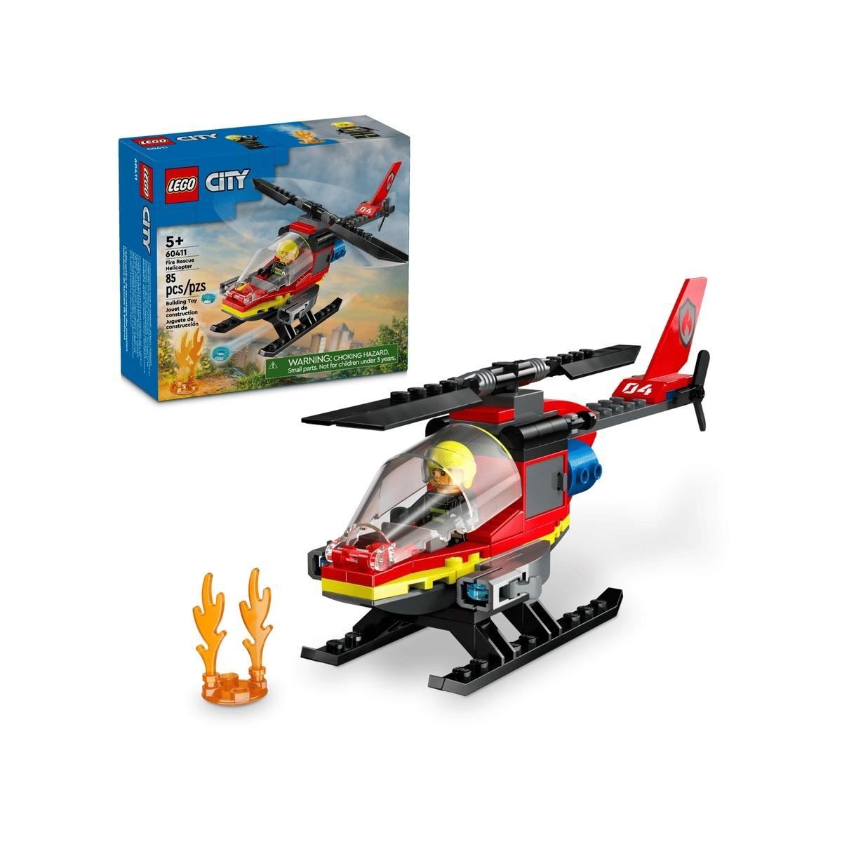 LEGO City Fire Rescue Helicopter Set 60411