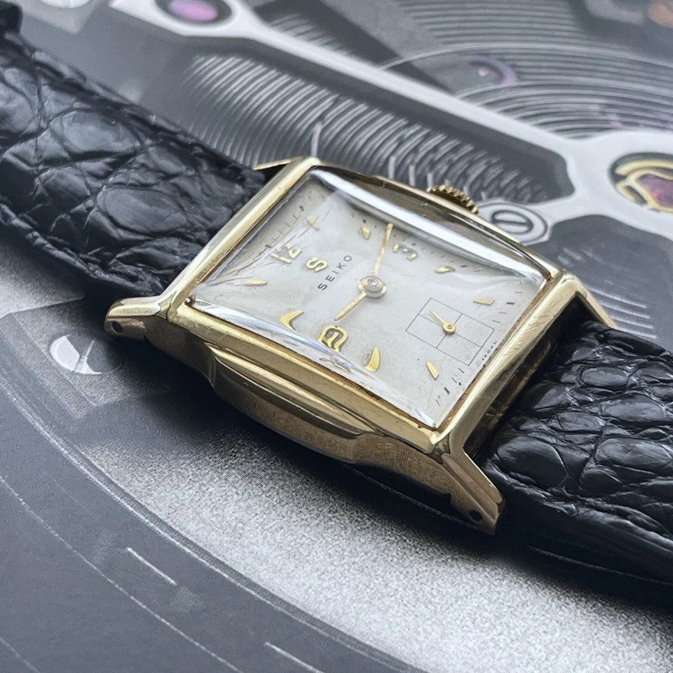 Seiko años 50 cuerda manual relleno de oro 14k Foto 4 de 4