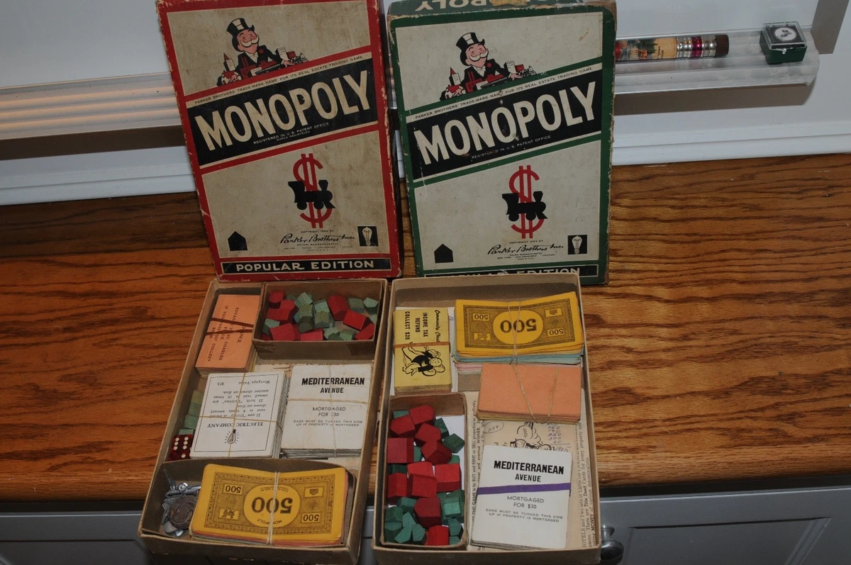 Monopoly Board 1954 Vintage Manufacture Board & Traditional Games