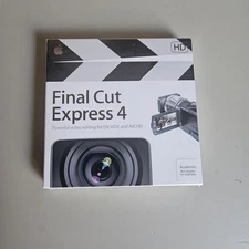 Final Cut Express 4 Academic By Apple Video Editing For DV, HDV, AVCHD