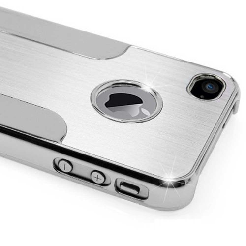 Apple iPhone 4 4S 5 5S Cover Schutz Hülle Alu HardCase Chrom Alumimium B-Ware - Afbeelding 7 van 7