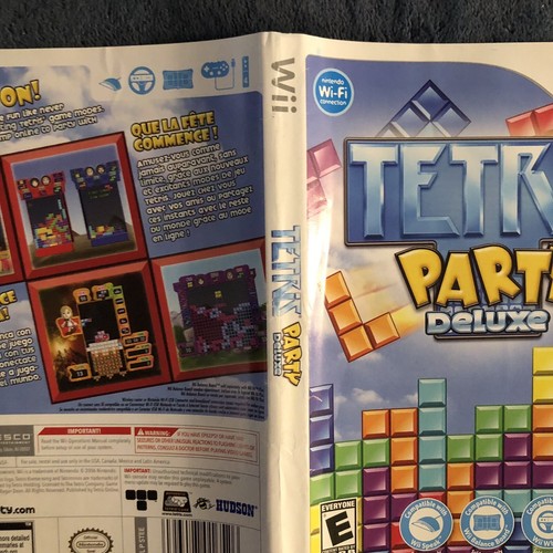 Tetris Party Deluxe (Nintendo Wii, 2010) Cover Art & Manual Only No Case - Picture 4 of 9
