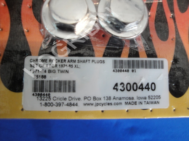 chrome Harley Davidson shovelhead fl fx rocker arm shaft plugs