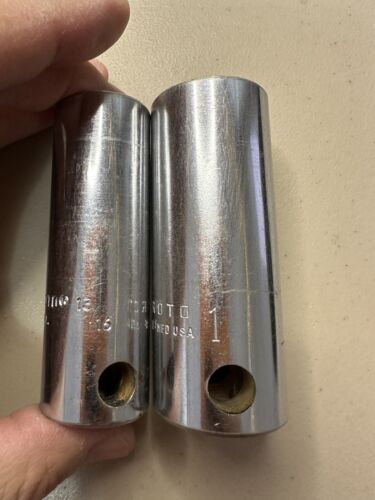 2 - Proto 1/2" Drive Sockets 1" and 13/16" Deep Well 12 Pt. 5351 and 5326 - Picture 3 of 7