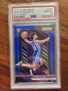 2018 MARVIN BAGLEY ROOKIE BLUE PRIZM /199 PSA 10 RC