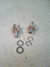 Lot Of 2 Switchcraft L12B Long Threaded 1/4" Stereo Chassis Mount Jack