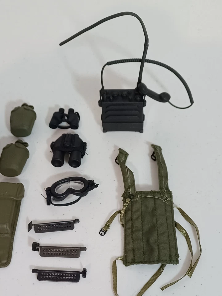 GI Joe Dragon Ultimate Soldier 12" Figura de Acción Accesorios Sombrero Radio Cantimplora L Foto 3 de 4