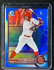 2022 Bowman Chrome JONATHAN MEJIA Blue 1st Bowman /150! True Blue Cardinals