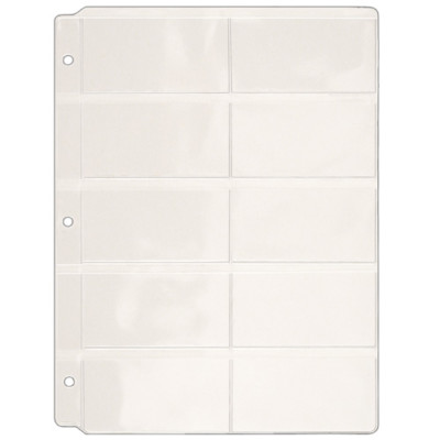 StoreSMART - Business Card Binder Pages - 25 Pack - Vinyl Plastic -  VH308-25 | eBay