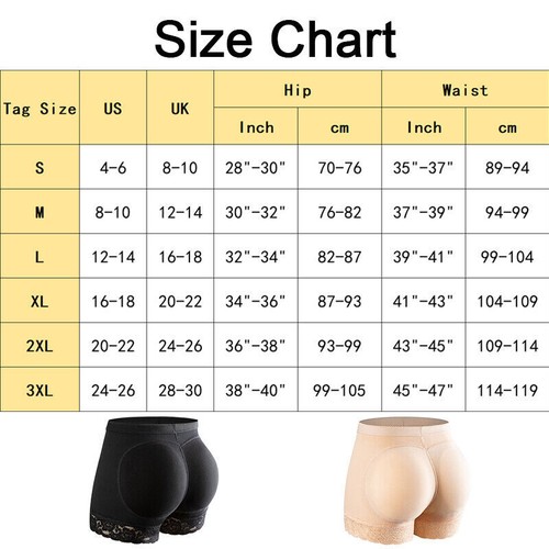 Damen Booty Push-up Po-Lifter Hüftverstärker gepolsterte Hose Body Shaper Shorts neu - Bild 2 von 16