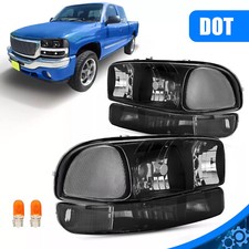 Headlights Bumper Lamps For Gmc Sierra 1500 2500hd 99-07 Yukon Xl 2000-2006