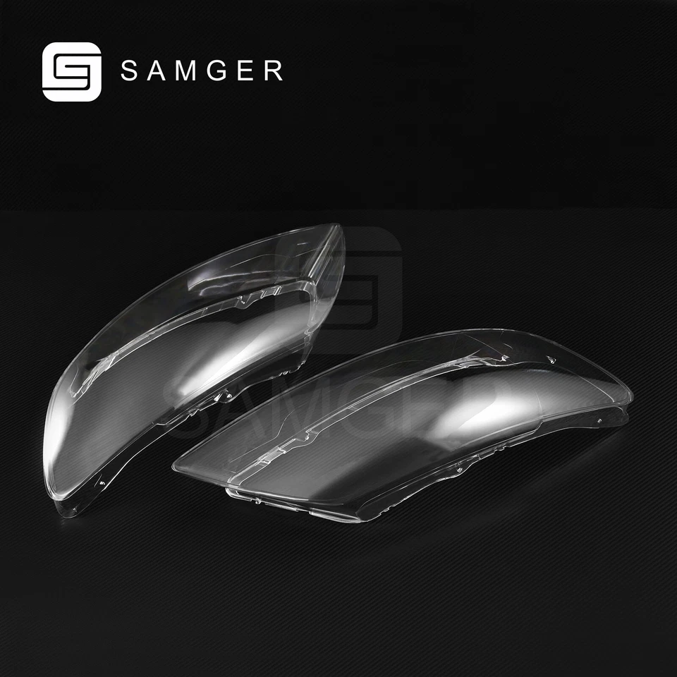 Ajuste para Audi Q7 2006-2015 izquierda derecha faros cristal dispersos cubierta - Imagen 3 de 4