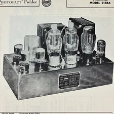1953 Grommes Amp 215BA Service Wire Schematic Repair Manual Sam’s Photofact Vtg