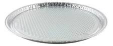 Handi-Foil 12" Round Aluminum Pizza Pan - Disposable Baking Sheet/Tray Tins 