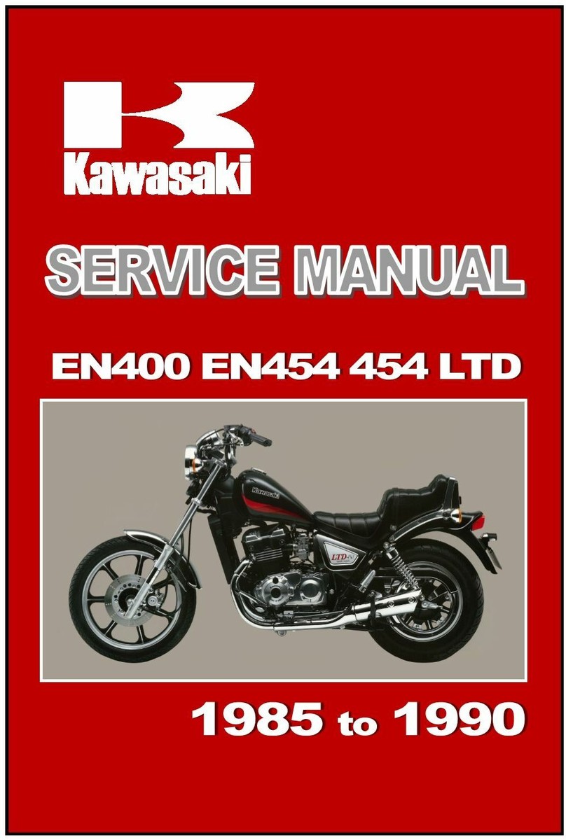 KAWASAKI Workshop Manual EN450 454LTD 454 EN400 1985 1986 1987