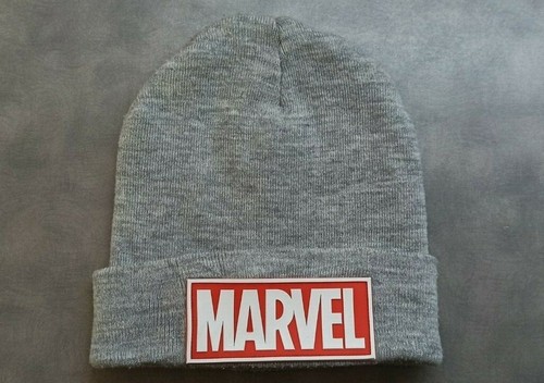 Marvel Gray H\u0026M Beanie Hat One Size 