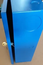 Steel Security Cabinet Heavy Gauge Metal 15 3/4" X 13 1/2" X 4" w/Keys