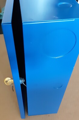 Steel Security Cabinet Heavy Gauge Metal 15 3/4'' X 13 1/2'' X 4'' w/Keys