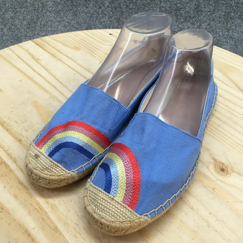 Joules Shoes Womens 9 Shelbury Slip On Espadrille Blue Fabric Closed Toe NEW - Picture 3 of 16