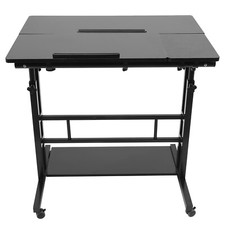 Mobile Desk Adjustable Laptop Desk With Wheels Home Office Laptop Table Cart
