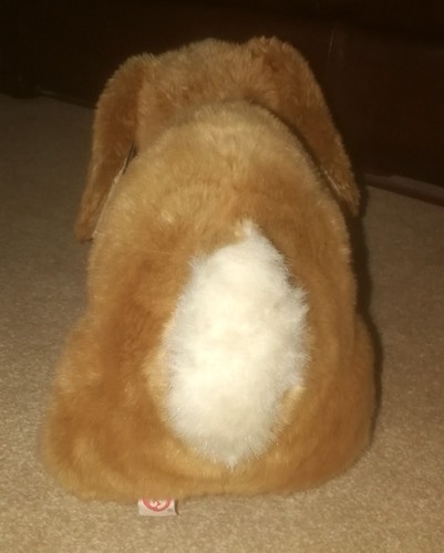 1999 TY Beanie Large Brown Bunny Rabbit Soft Plush Toy - Picture 6 of 11