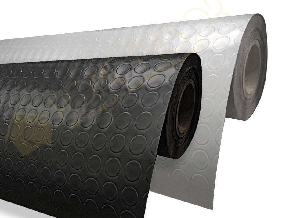 COPRIPAVIMENTO BOLLATO TAPPETO PAVIMENTO PVC GOMMA BULLONATO LINOLEUM BOLLE H100