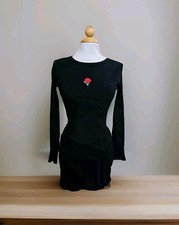 Wild Fable  Women's Long Sleeve Bodycon Dress Black - Size S