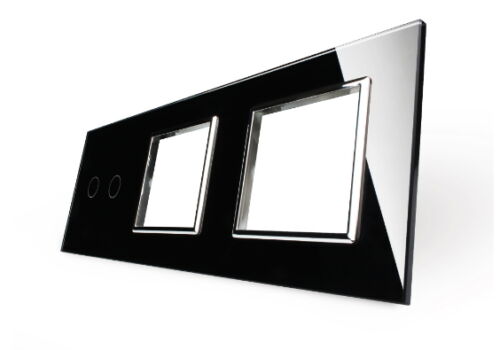 LIVOLO LICHTSCHALTER STECKDOSEN WECHSELSCHALTER DIMMER GLASRAHMEN SCHWARZ - Bild 87 von 297