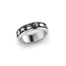 Starfish Seashell 925 Sterling Silver Ring Fine Beach Ocean Sea Jewelry