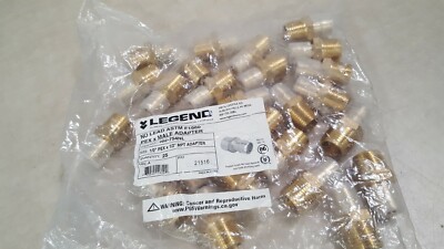 Lot of 25 - Legend ASTM F1960 Pex X Male Adapter 1/2