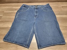 VTG Sean John Jean Shorts Men 38 Blue Denim Baggy Skater Hip Hop Carpenter Y2K
