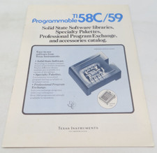 Programmable TI 58C/59 Solid State Software Libraries  Accessories Catalog