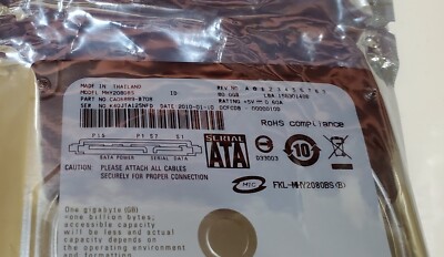 Fujitsu MHY2080BS 80GB 5400 RPM 2.5'' SATA Hard Drive CA06889-B708 - SEALED BAG
