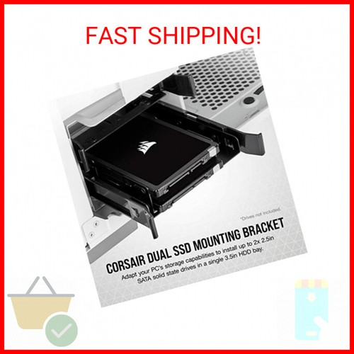 Corsair Dual SSD Mounting Bracket (3.5” Internal Drive Bay to 2.5", Easy Install - Picture 2 of 2