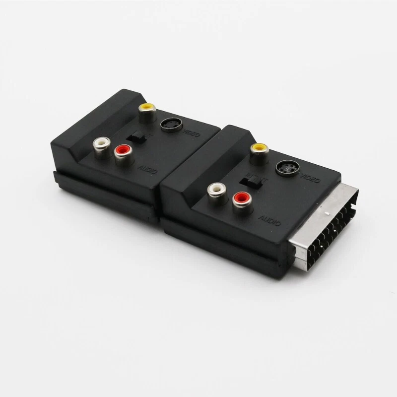 1x RGB Scart Male to 3x RCA Female + S-Video AV TV Audio Cable Converter Adapte - Image 3 of 4