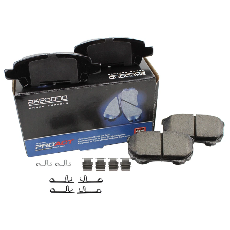 Задние керамические дисковые тормозные колодки Akebono ProACT для Chrysler Dodge Jeep Mitsubishi - Изображение 3 из 4
