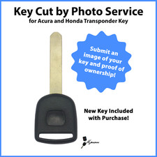 -key Cut By Photo- Service For Honda Philips 46 Transponder Chip Key Replacement
