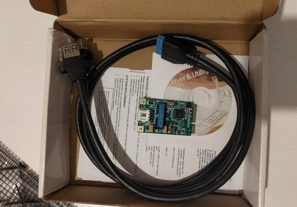 InLine Controller Mini-PCIe USB 3.0 Host 2 Porte Adattatore Interno 66900 - Immagine 3 di 4