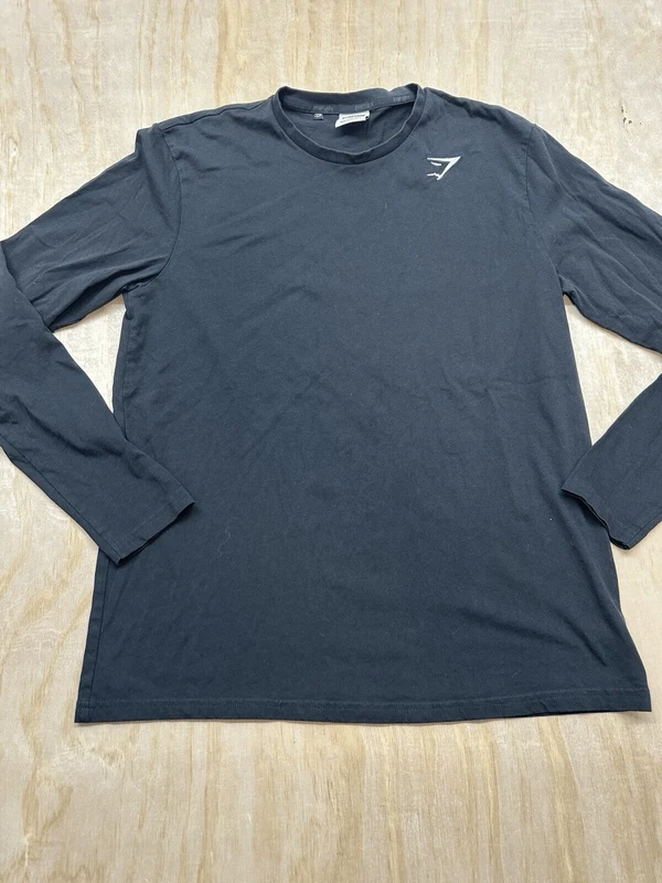 gymshark long sleeve crew neck pullover athletic shirt