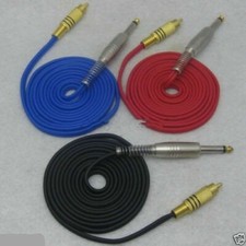 Hot Sell 3PCS RCA Silicone Tattoo Clip Cord F Machine Gun Kit Set Power Supply