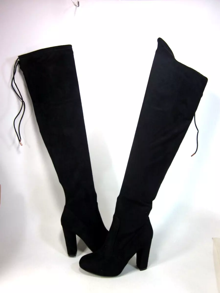 JOURNEE COLLECTION WOMEN S MAYA OVER THE KNEE BOOTS BLACK US SIZE 7.5 MEDIUM NEW